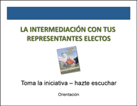 Advocating with Your Elected Officials Orientation Spanish