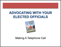 Advocating with Your Elected Officials Making a Telephone Call English
