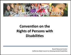 CRPD Living the Treaty presentation